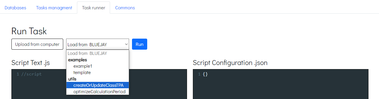 load script